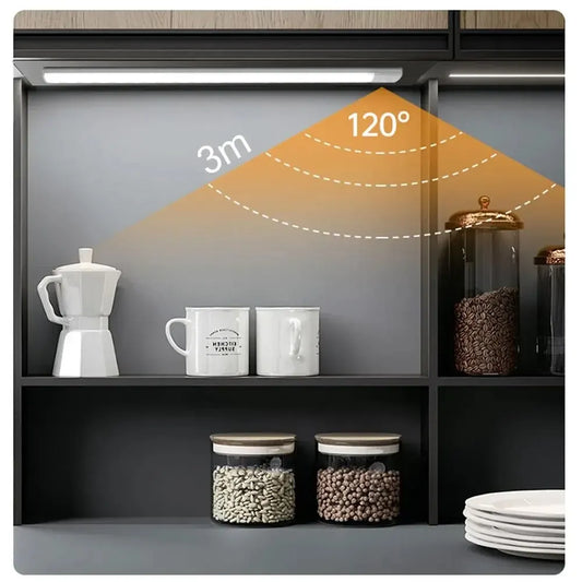 Wireless Rechargeable Motion Sensor LED Light โ Auto-On Night Illumination for Cabinets & Wardrobes