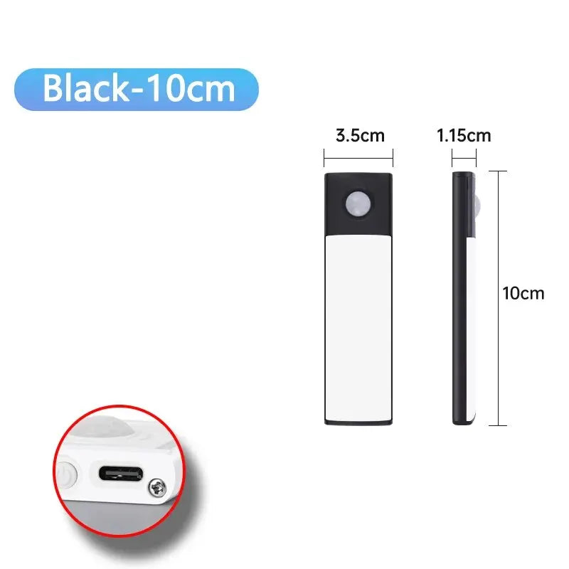 Wireless Rechargeable Motion Sensor LED Light – Auto-On Night Illumination for Cabinets & Wardrobes