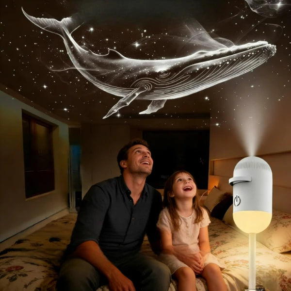 2-in-1 Mini Galaxy Star Projector — Starry Sky Night Light for Bedroom & Home Decor