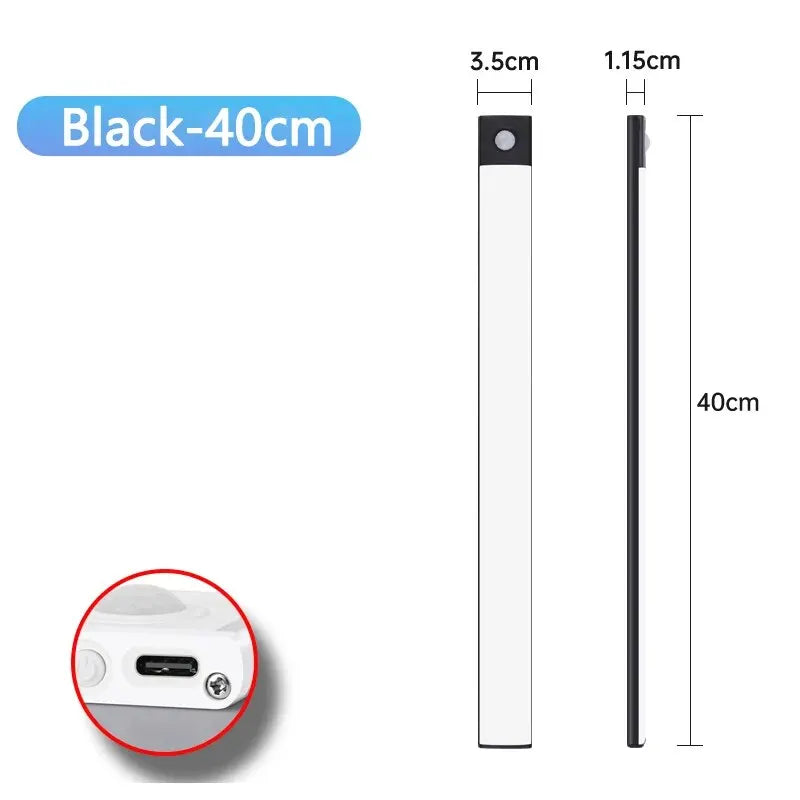 Wireless Rechargeable Motion Sensor LED Light – Auto-On Night Illumination for Cabinets & Wardrobes