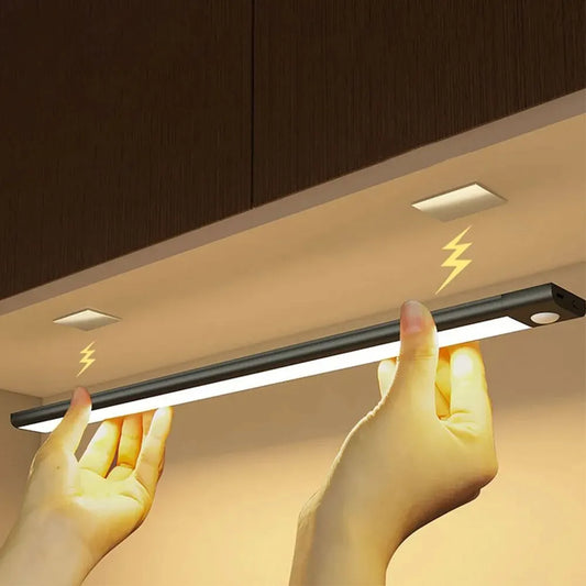 Wireless Rechargeable Motion Sensor LED Light – Auto-On Night Illumination for Cabinets & Wardrobes